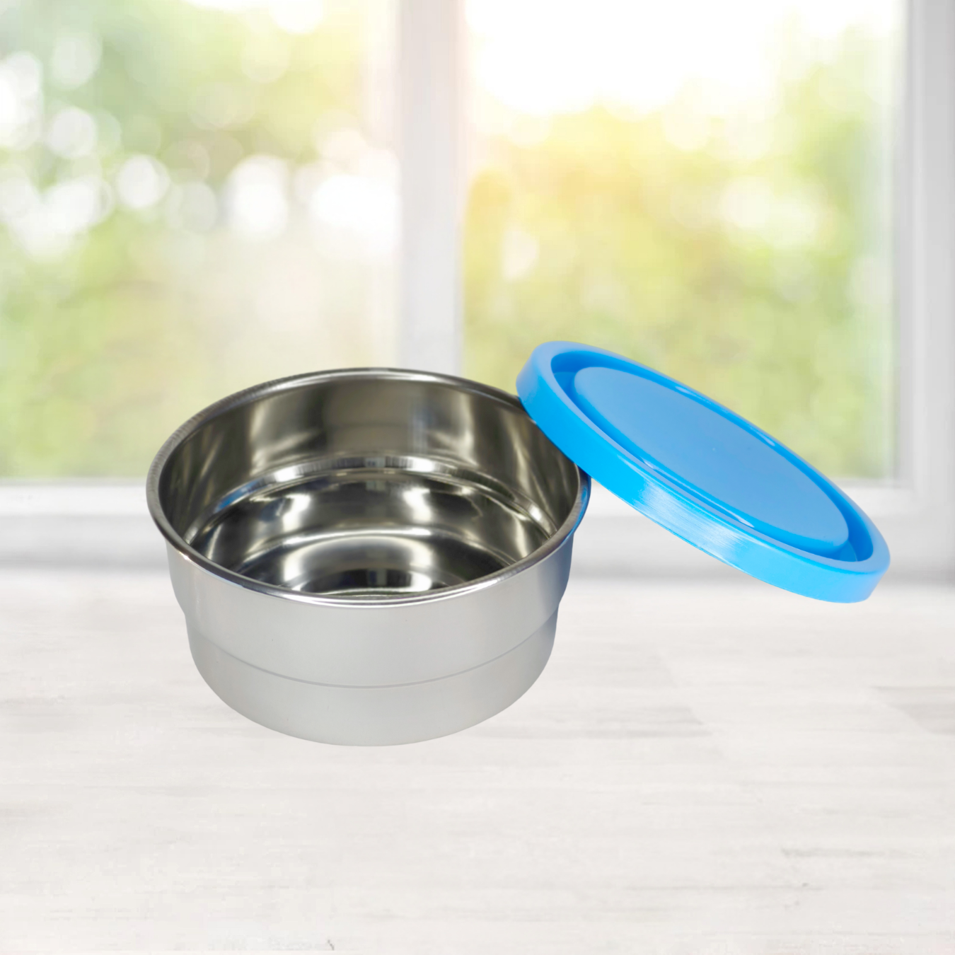 Packvibe Brio Lunch Box | Stainless Steel, Leak-Proof & Insulated Tiffin for Fresh Meals | Blue